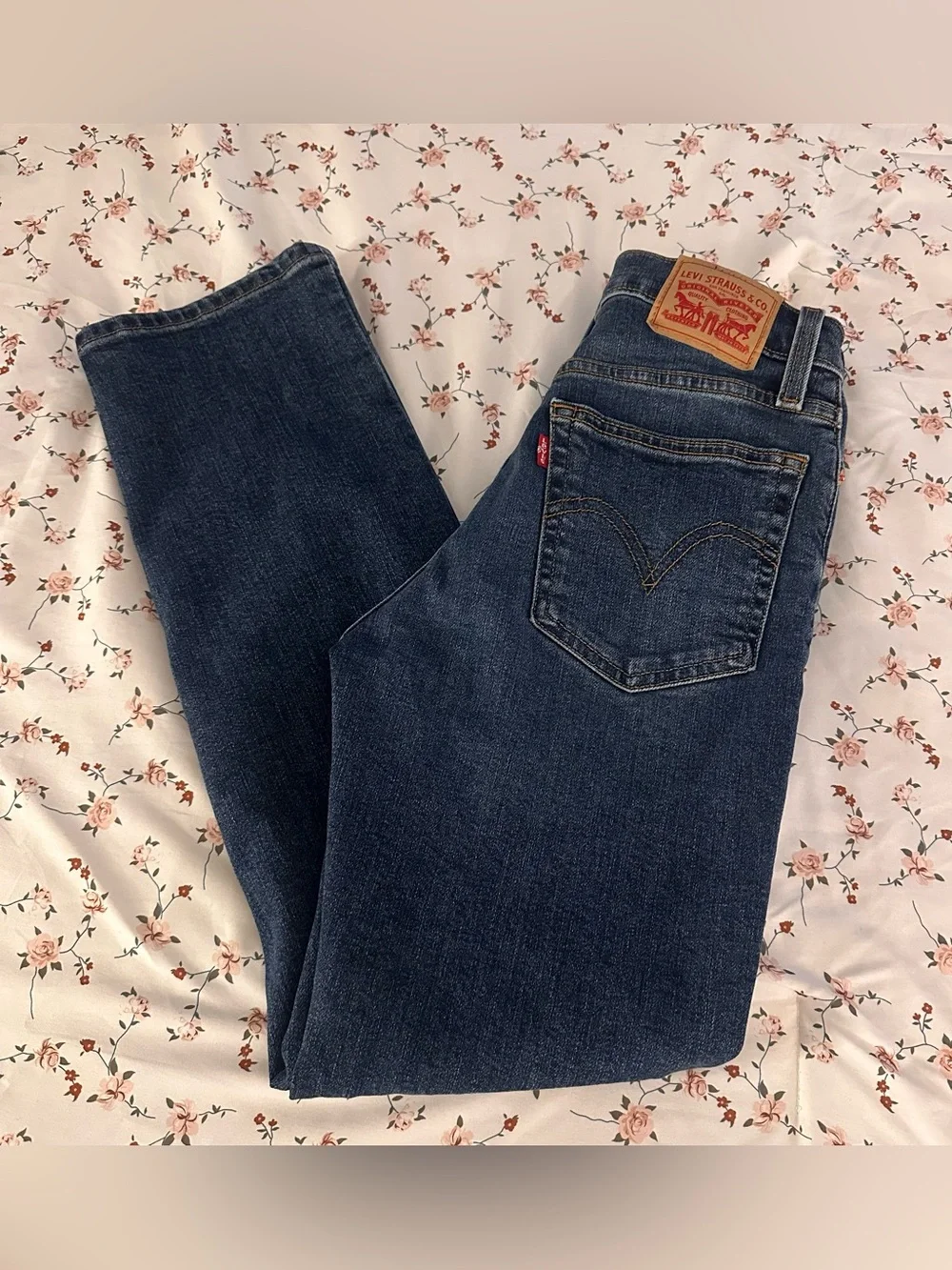 Levi's Denim Wedgie Straight Ankle Streetwear Jeans High rise Button Fly 26x28 - Picture 13 of 15